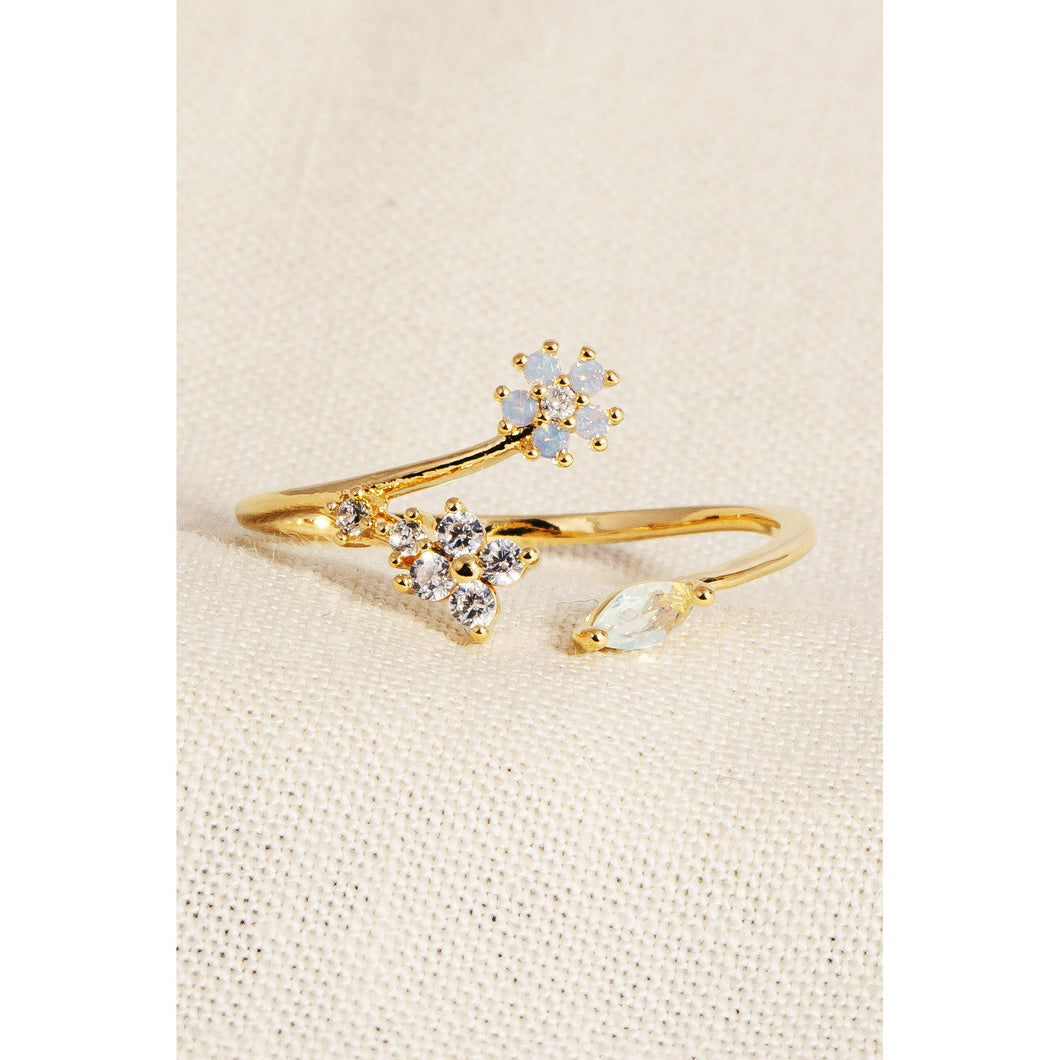 Floral Open Ring - Gold