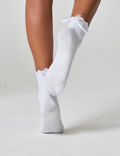 Lucky Honey The Juliet Grippy Sock: White