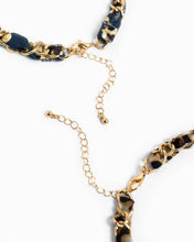 Leopard Scarf Heart Teddy Bear Chain Necklace