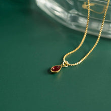 18K Gold PVD Teardrop Birthstone Charm Bar - May