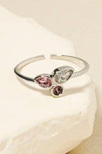 Gold Dipped Cz Tear Studded Band Ring