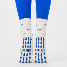 Blue Fish Knitted Pilates Grip Sock