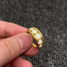 Opal 18K Gold Plated Stainless Steel Ring