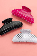 Polka Dot Hair Claw Clip - Red