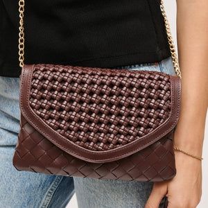 Emma Woven Crossbody - Espresso