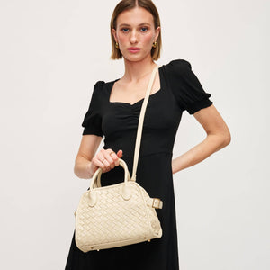 Kristie Woven Crossbody - Chocolate