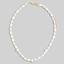 Faceted Rectangle Beads Chain Necklace