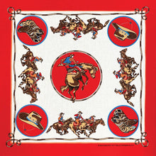Bandana- 22" MADE IN USA - Rodeo Cowboy Red