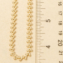 Repeating Ornate Chain Link Necklace - Gold