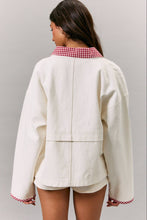 Picnic Point Jacket - White/Red Gingham