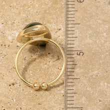 Ornate Resin Stone Ring - Adjustable