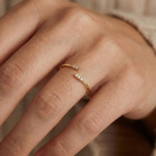 Gold Dipped Open Wrap Cz Ring: Gold