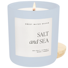 *NEW* Salt and Sea 15 oz Soy Candle, Matte Jar - Home Decor