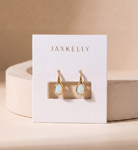 Mini Pear Drop - White Opal