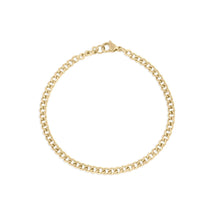 14K Gold Filled Plus™ Diamond Cut Curb Chain Bracelet: 8" / 3mm