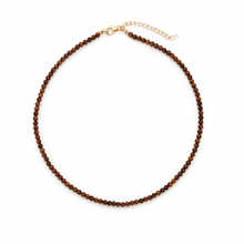 Natural Stone Beads Single Strand Necklace: Malachite Green