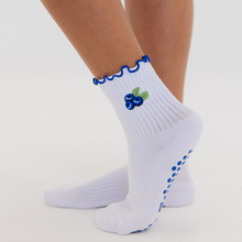 Blueberry Pilates Grip Socks