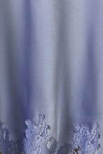 Moonlit Lace Satin Skirt - Dreamy Powder Blue