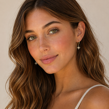 Celestial - Starburst Mini Hoop - Gold Earrings