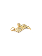 Gold Cowgirl Boot Charm Bar