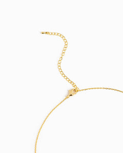 Gold Cherry Oval Colored Stamp Fruit Pendant Necklace