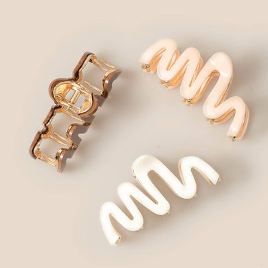 Wavy Line Hair Claw Clip