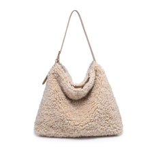 PRE-ORDER Neve Sherpa Tote Handbag - Cream