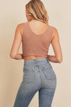 Sunkissed Staple Ribbed Knit Cropped Tank Top - White