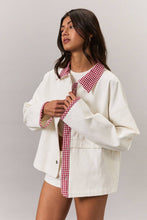 Picnic Point Jacket - White/Red Gingham