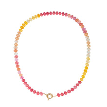 Natural Stone Semi-Precious Glass Mixed Necklace