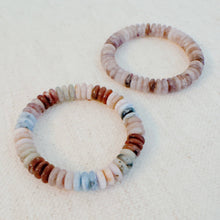 Blush & Earthy Canyon Natural Stone Stretch Bracelet: Natural
