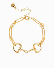 Horsebit Oval Link Chain Bracelet - Gold