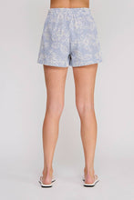 Harbor Bloom Embroidered Stripe High Waist Shorts