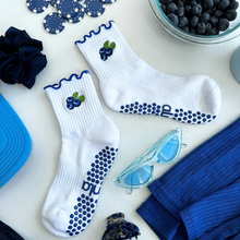 Blueberry Pilates Grip Socks