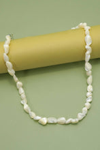 Iridescent Mother-of-Pearl Shell Nugget Necklaces - Brown