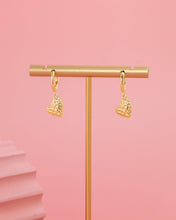 Artisan Love Story Hammered Drop Earrings - Rhodium