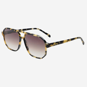 Billie Unisex Aviator Sunglasses: Tortoise