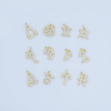 24K Gold Filled Micro Paved CZ Zodiac Sign Charm | A1313 - A1318: Pisces