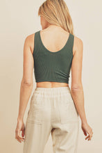 Sunkissed Staple Ribbed Knit Cropped Tank Top - White