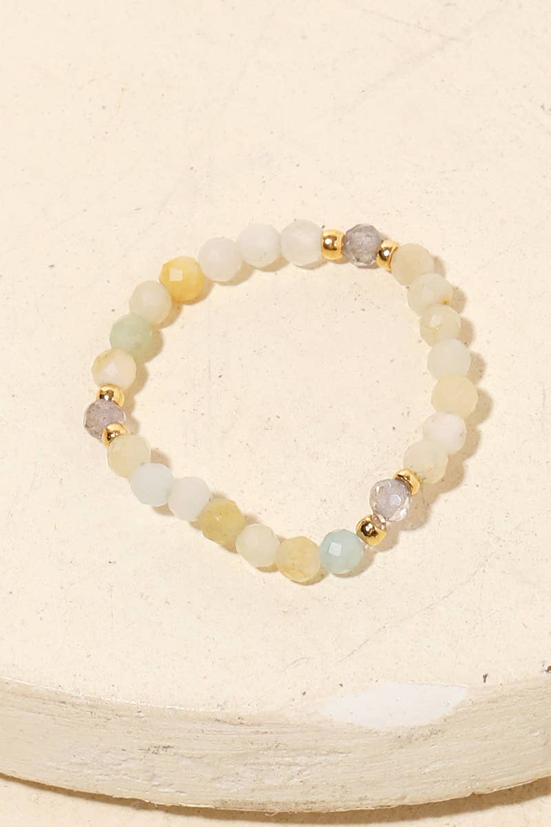 Glass Beaded Stretch Ring