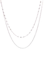 Resort - Double Luxe Chain Necklace - SS & WR: Silver (Stainless Steel & Water Resistant)