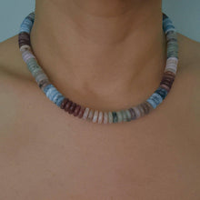 Blush & Earthy Canyon Natural Stone Beaded Necklace: Natural