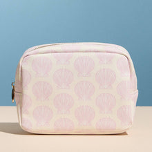 Pink Seashell Print | Cosmetic Pouch - Pink