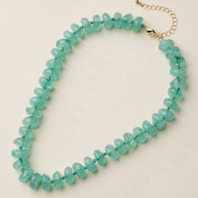 Resin Beaded Chunky Necklace - Mint