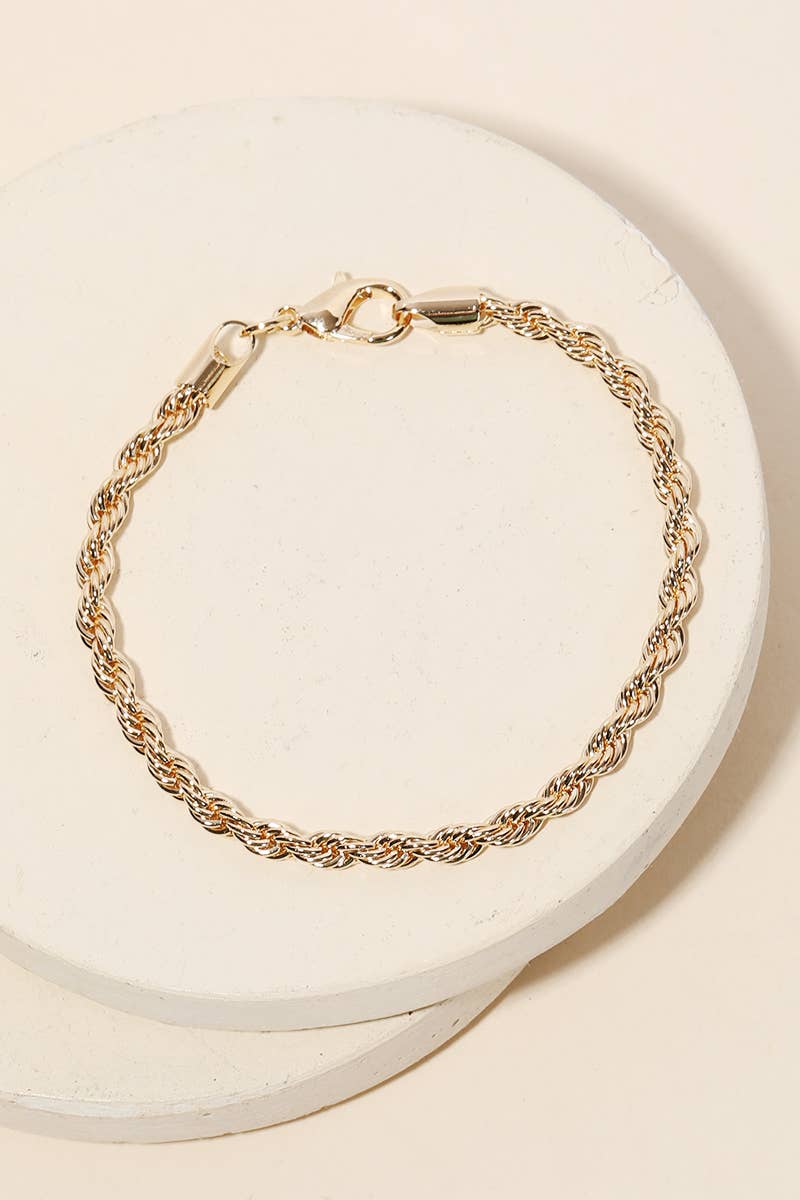 Rope Chain Bracelet - Gold
