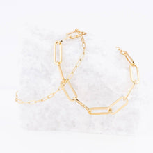14K Gold Filled PLUS™ Paperclip Chain Bracelet: 2.5mm