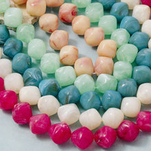 Chunky Round Resin Bead Statement Necklace - Teal