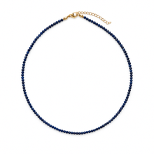 Natural Stone Beads Single Strand Necklace: Tiger's Eye Brown