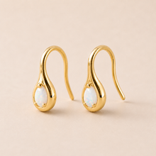 Mini Pear Drop - White Opal