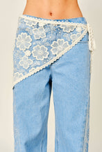 Bloom Lace Scarf Wrap Skirt - Cream
